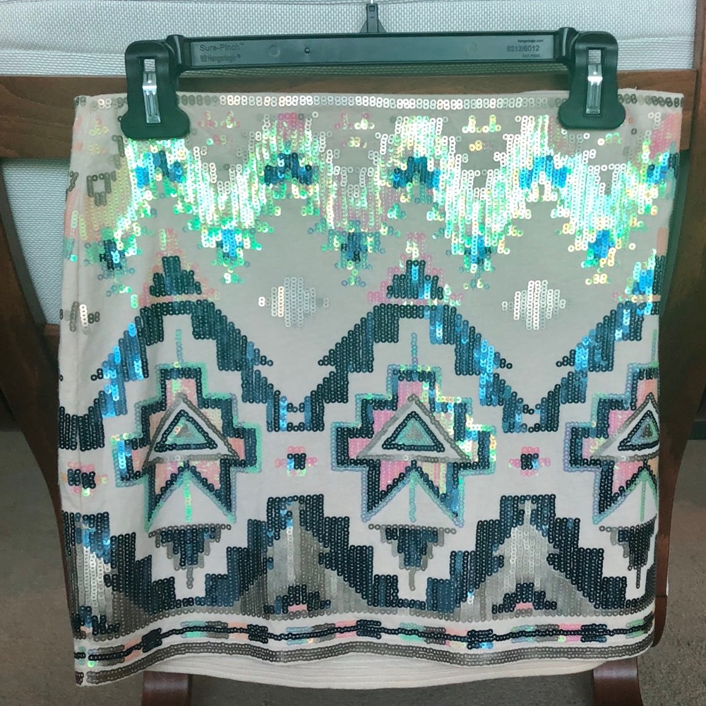 Sequin Mini Skirt